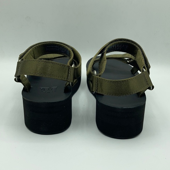 Teva Universal Satin Olive Platform Sandals - Picture 4 of 9